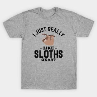 I Just Really Like Sloths T-Shirt